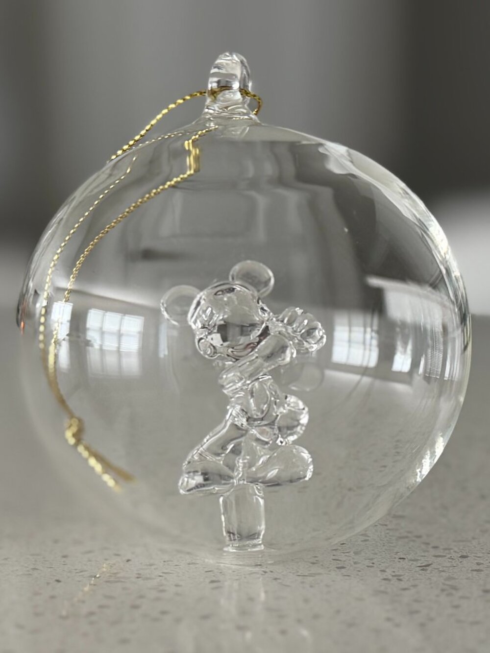 Arribas Brothers Mickey Mouse Glass Ornament Disney World
